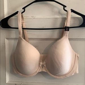 NWT beige VS 32DD lined perfect coverage